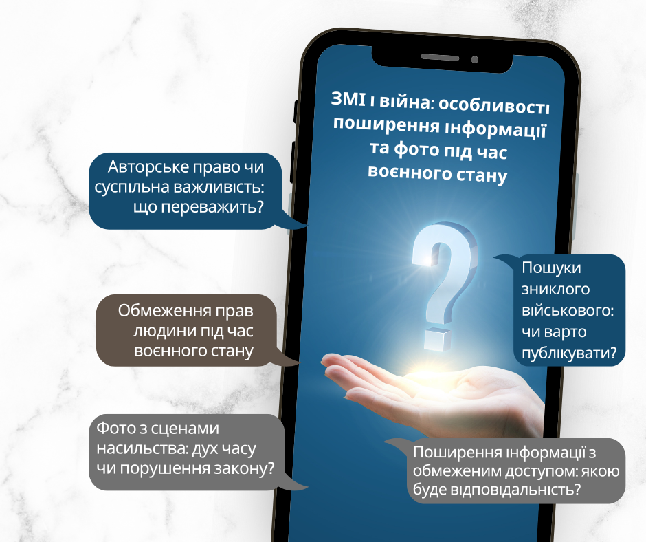 ЗМІ і війна: особливості поширення інформації та фото під час воєнного стану.